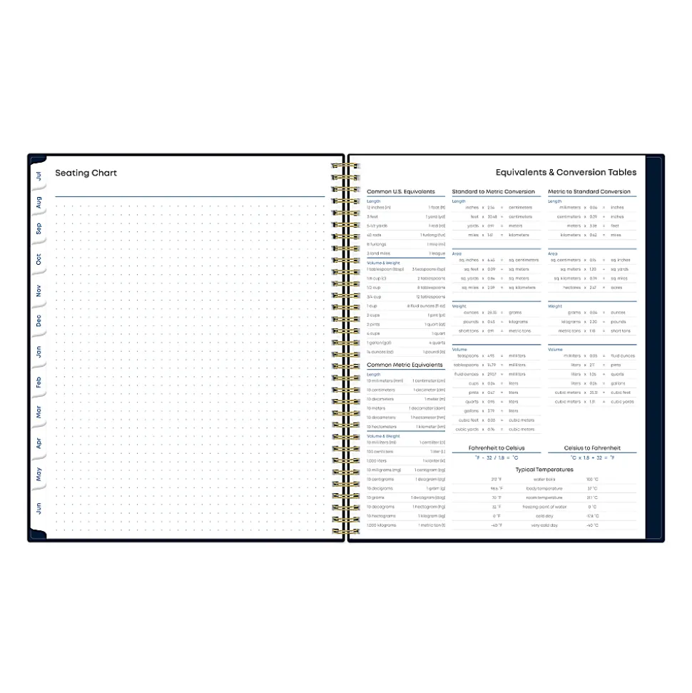 Teacher Lesson Planner BS Solid Navy PP 8.5x11 AY26–27