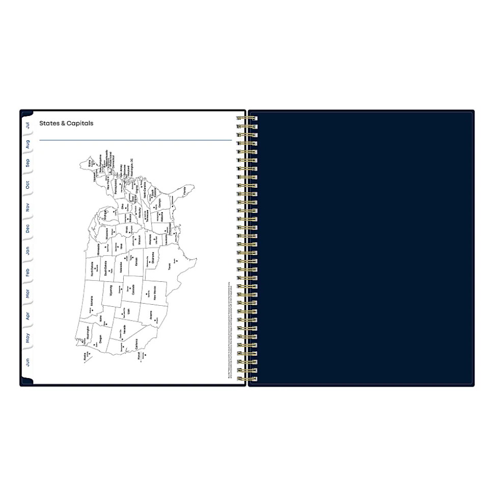 Teacher Lesson Planner BS Solid Navy PP 8.5x11 AY26–27