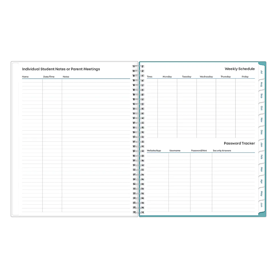 Teacher Lesson Planner BS Teacher Dots CYO 8.5x11 AY26–27
