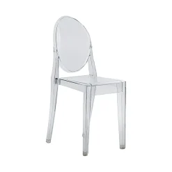 Techni Home Acrylic Ghost Event Stacking Chairs, Clear, Total Qty 4