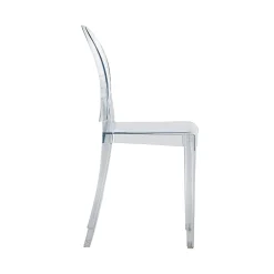 Techni Home Acrylic Ghost Event Stacking Chairs, Clear, Total Qty 4