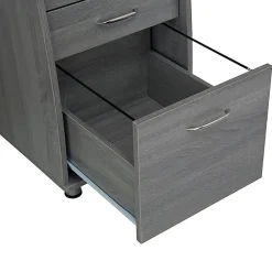 Techni Mobili Complete Workstation 48"W Computer Desk With Storage, Gray