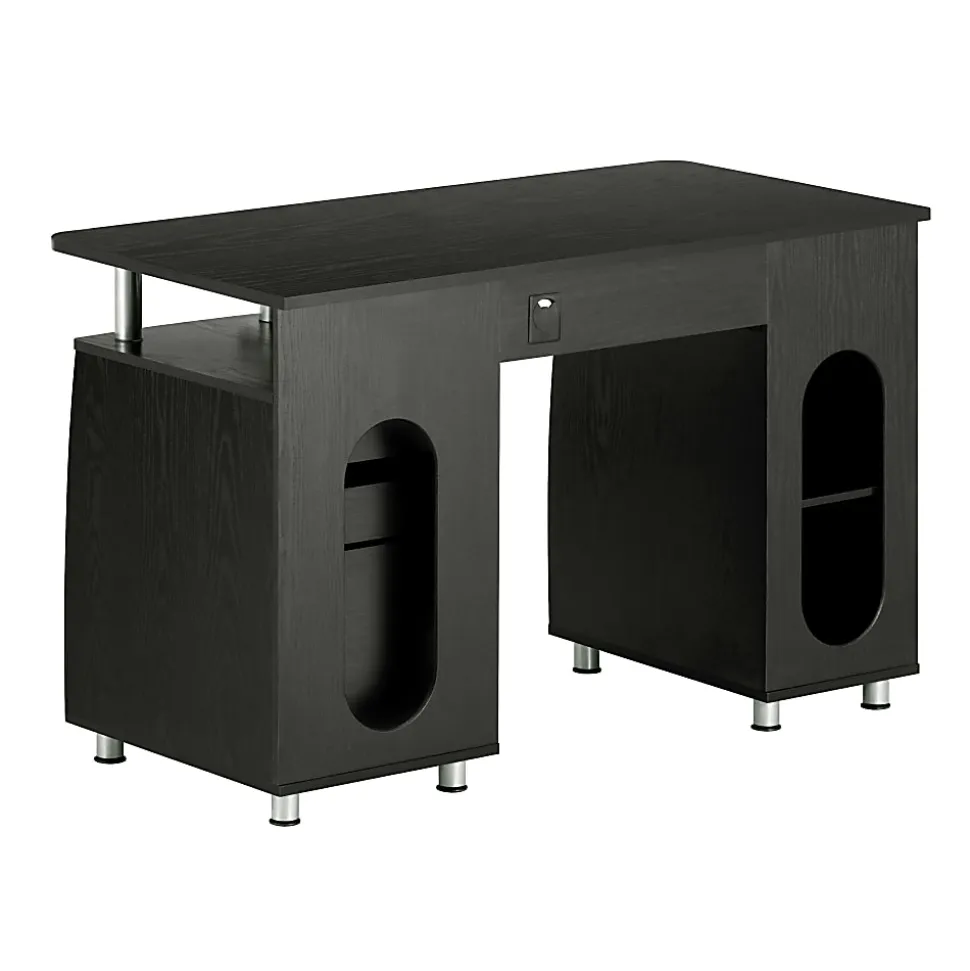 Techni Mobili Complete Workstation 48"W Computer Desk With Storage, Espresso Brown