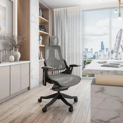 Techni Mobili Ergonomic Mesh High-Back Executive Office Chair, Gray, RTA1818CGRY