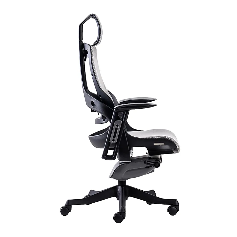 Techni Mobili Ergonomic Mesh High-Back Executive Office Chair, Gray, RTA1818CGRY