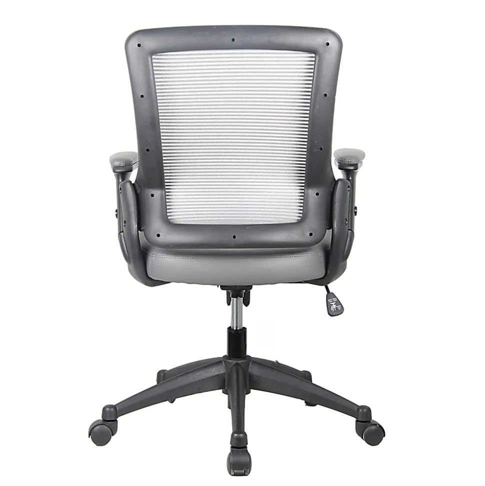 Techni Mobili Ergonomic Mesh Mid-Back Task Chair, Gray