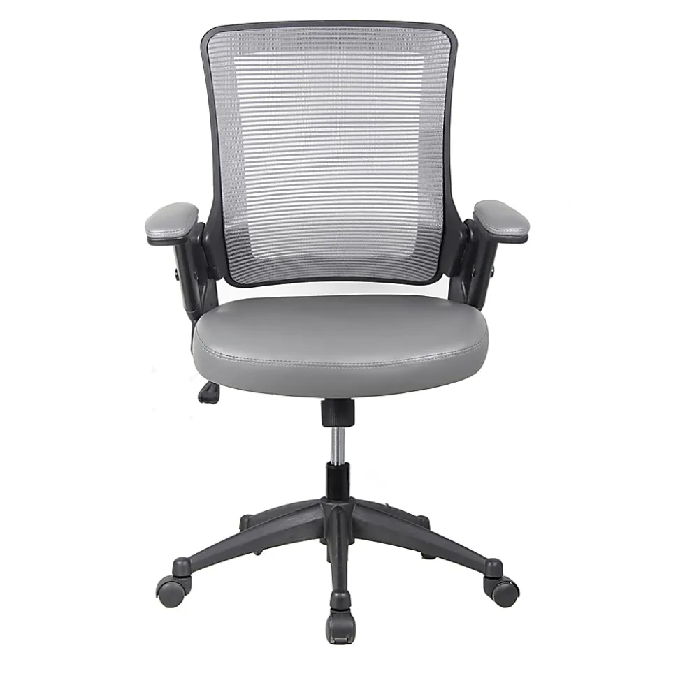 Techni Mobili Ergonomic Mesh Mid-Back Task Chair, Gray