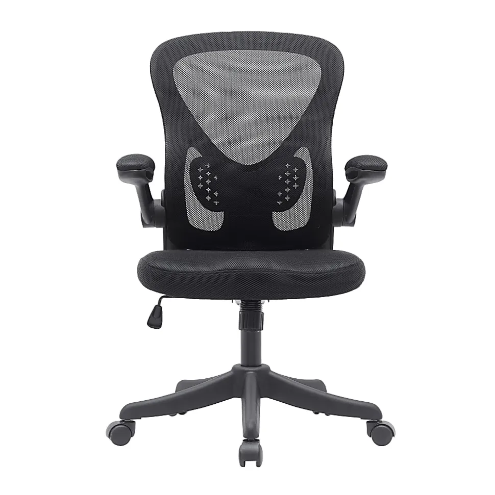 Techni Mobili Ergonomic Mesh High-Back Task Chair, Black