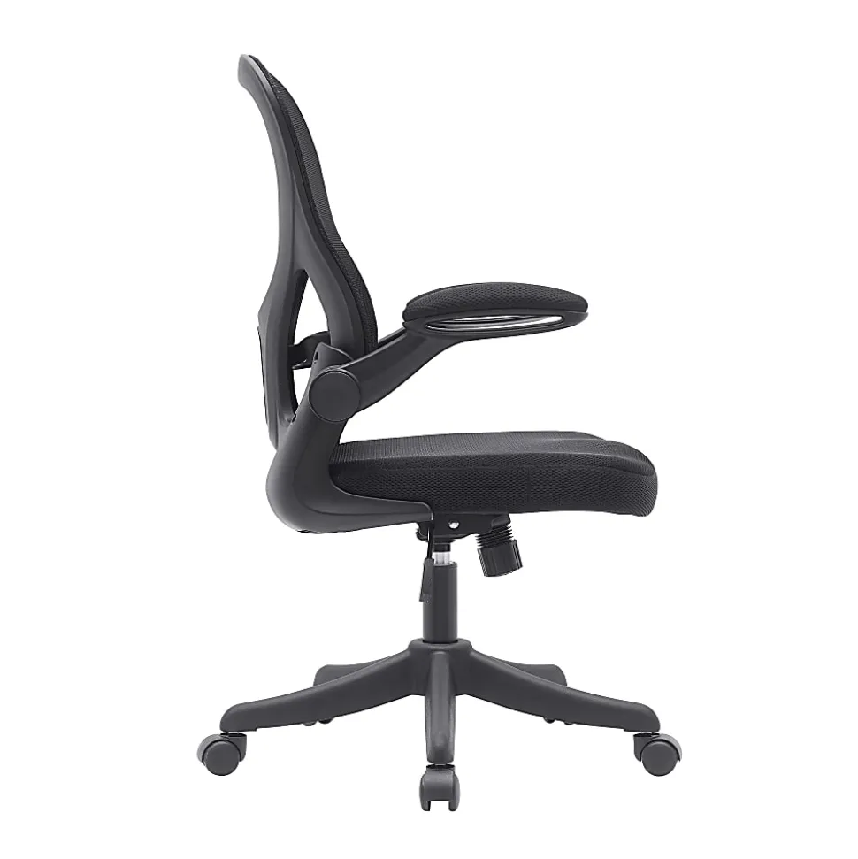 Techni Mobili Ergonomic Mesh High-Back Task Chair, Black
