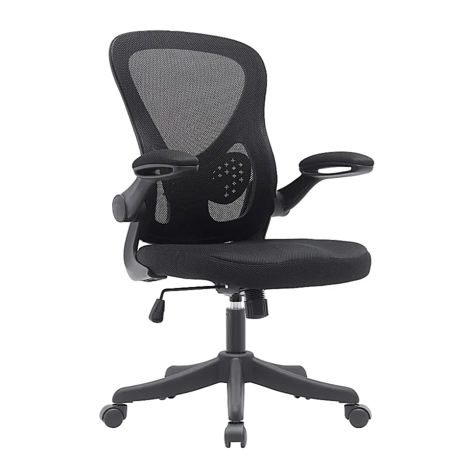Techni Mobili Ergonomic Mesh High-Back Task Chair, Black