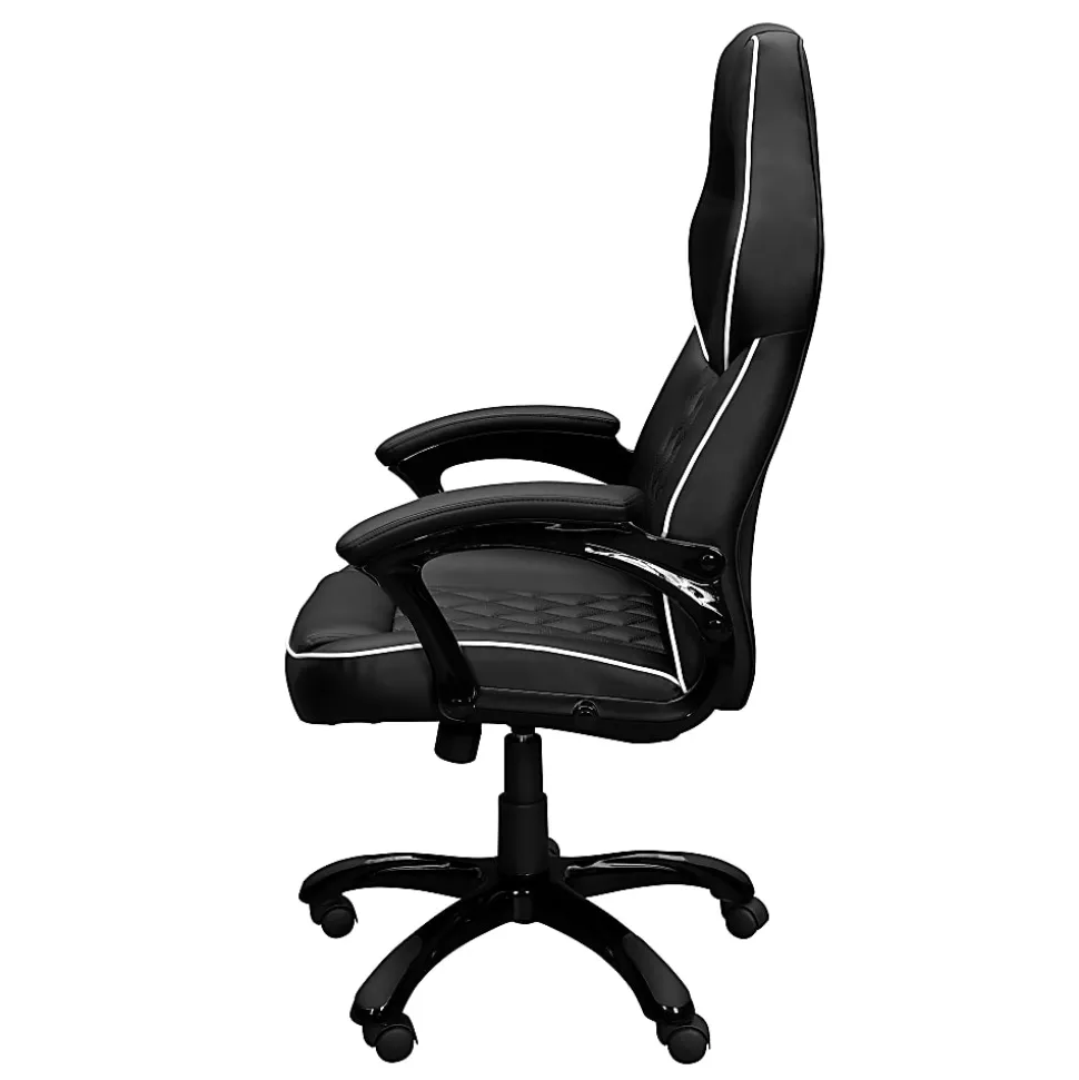 Techni Mobili High-Back Executive Sport Race Office Chair, Black, Total Qty 1