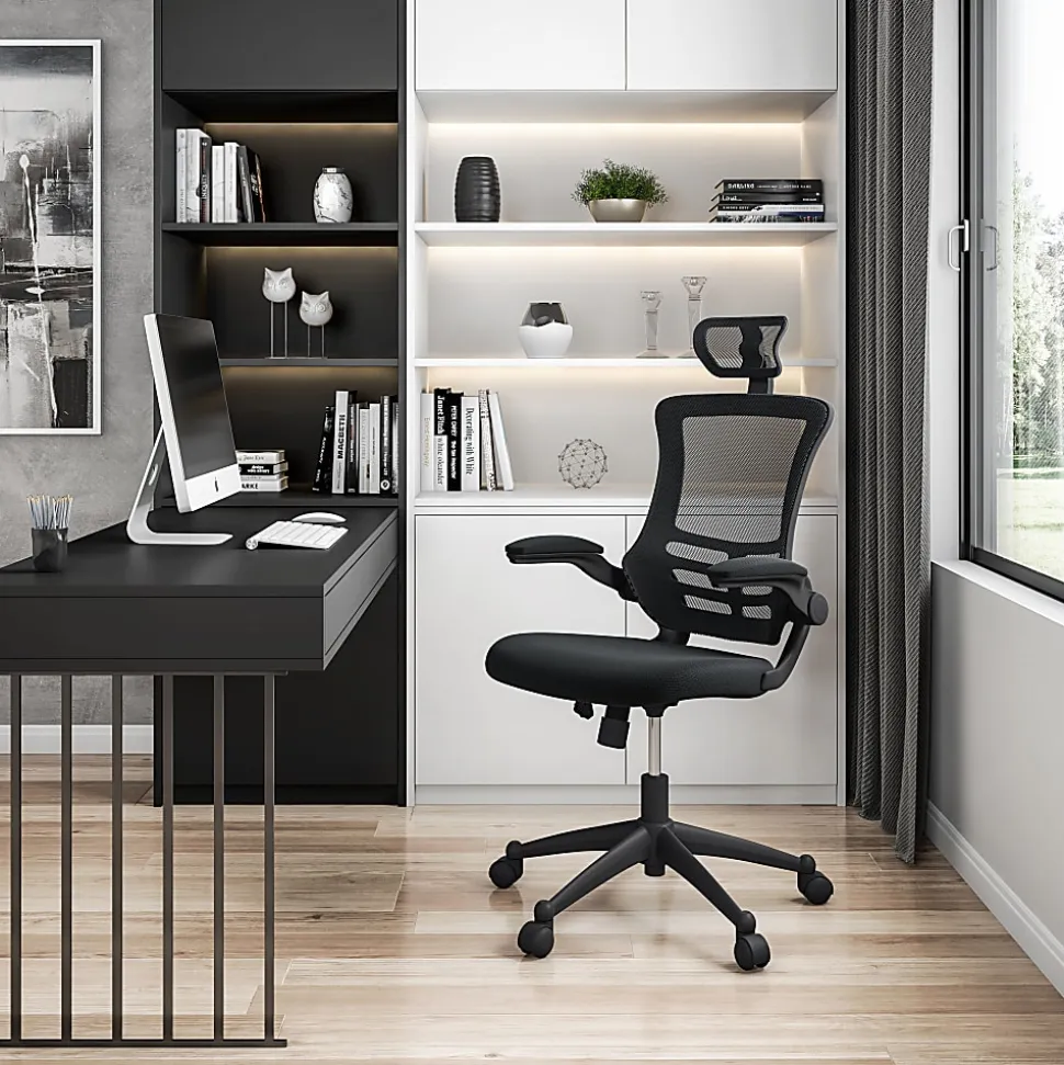 Techni Mobili Modern Ergonomic Mesh High-Back Executive Office Chair, Black, Total Qty 1