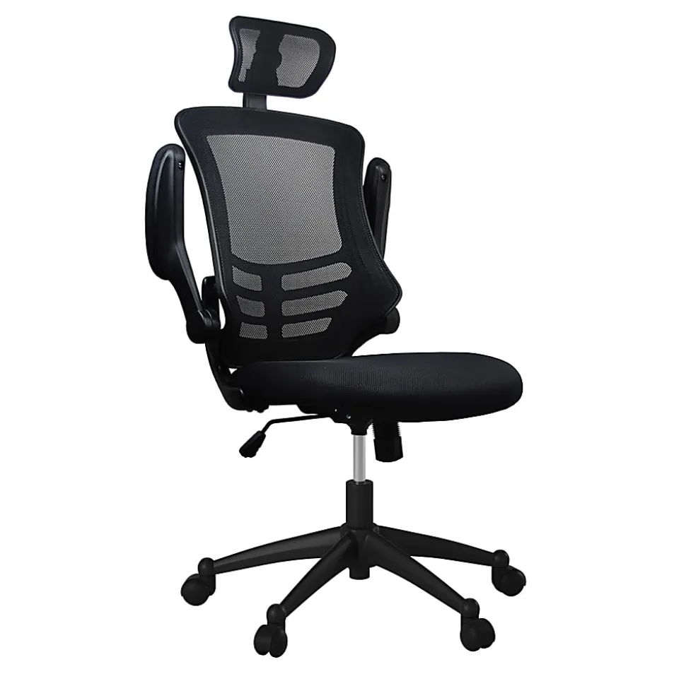 Techni Mobili Modern Ergonomic Mesh High-Back Executive Office Chair, Black, Total Qty 1