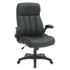 Techni Mobili RTA-4902-BK Faux Leather Executive Office Chair, Black