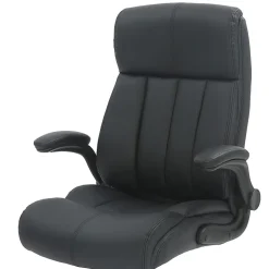 Techni Mobili RTA-4902-BK Faux Leather Executive Office Chair, Black