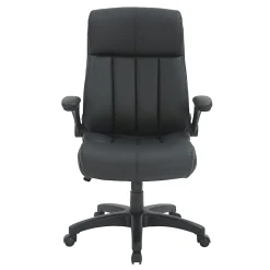 Techni Mobili RTA-4902-BK Faux Leather Executive Office Chair, Black