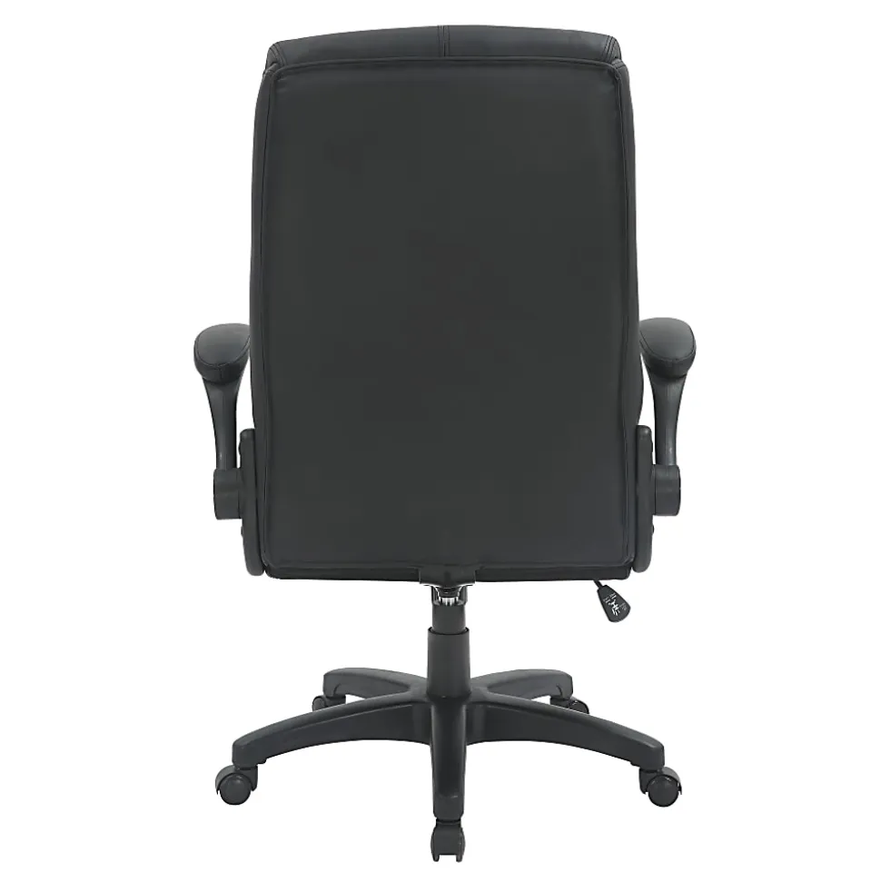 Techni Mobili RTA-4902-BK Faux Leather Executive Office Chair, Black