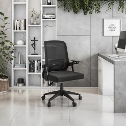 Techni Mobili RTA-3245C-BK Office Mesh Chair, Black