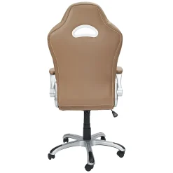 Techni Mobili RTA-3527-CM Faux Leather High-Back Executive Office Chair, Camel
