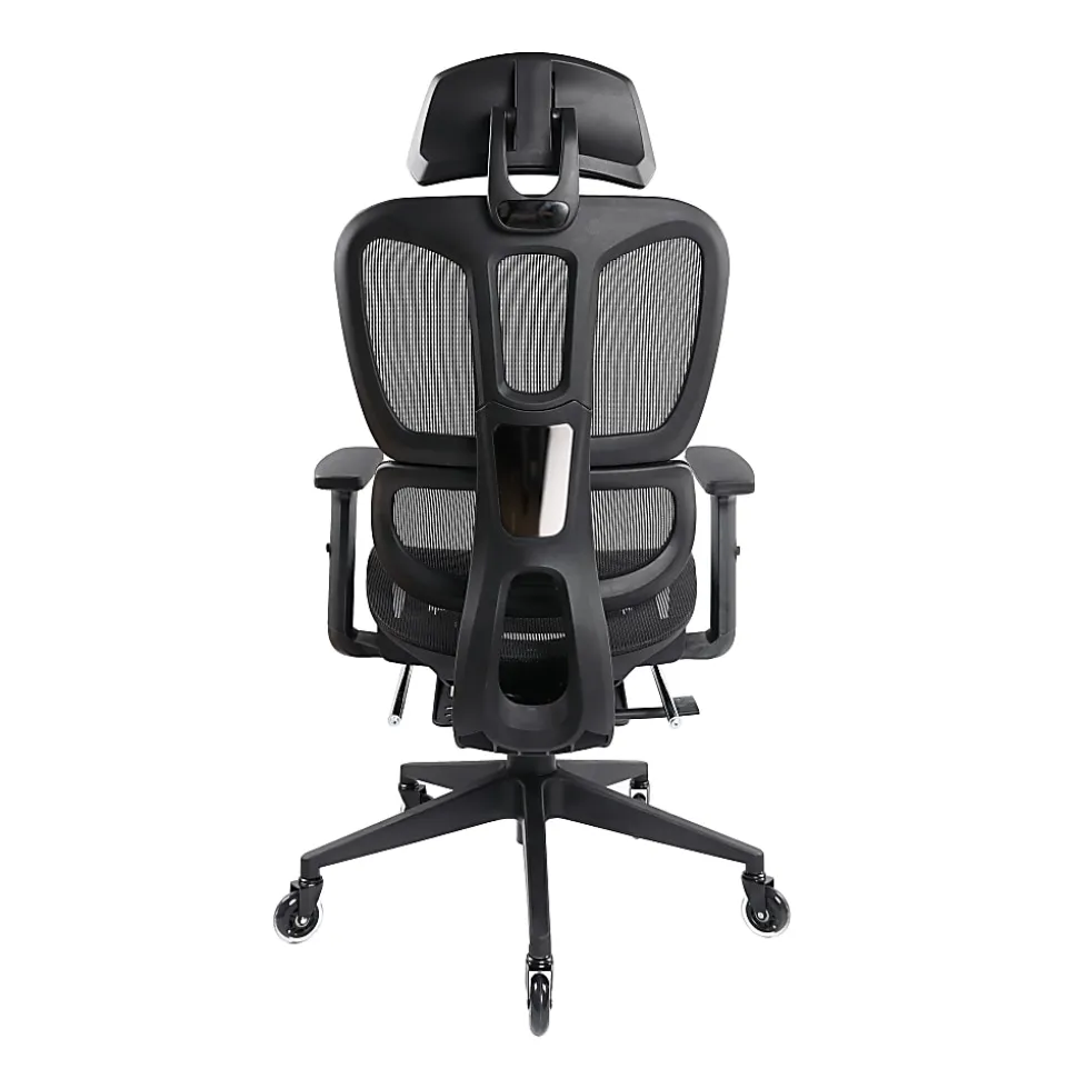 Techni Mobili Ultimate Reclining Ergonomic Mesh High-Back Task Chair, Black, Total Qty 1