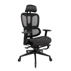 Techni Mobili Ultimate Reclining Ergonomic Mesh High-Back Task Chair, Black, Total Qty 1