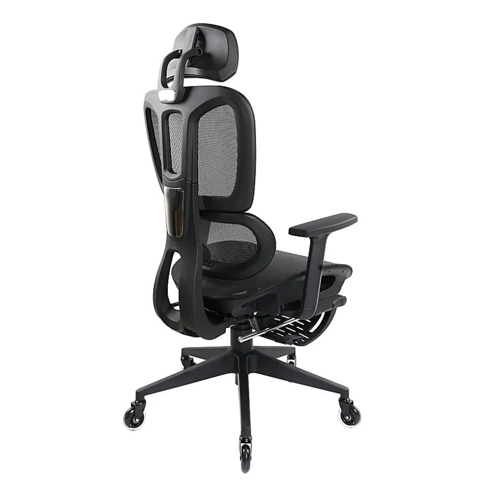 Techni Mobili Ultimate Reclining Ergonomic Mesh High-Back Task Chair, Black, Total Qty 1