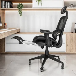 Techni Mobili Ultimate Reclining Ergonomic Mesh High-Back Task Chair, Black, Total Qty 1