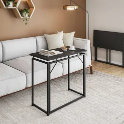 Techni Mobili 32”W Folding Writing Desk, Black, Total Qty 1