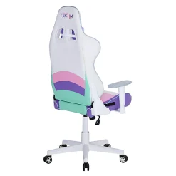 Techni Sport Kawaii Ergonomic Faux Leather Computer Gaming Chair, Multicolor