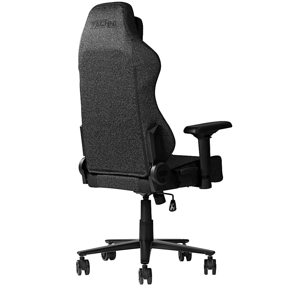 Techni Sport Orion Series Ergonomic Fabric Computer Gaming Chair, Black