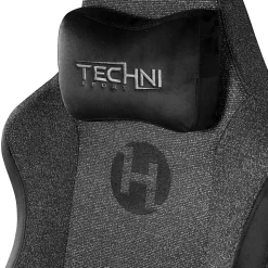 Techni Sport Orion Series Ergonomic Fabric Computer Gaming Chair, Black