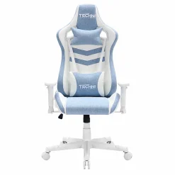 Techni Sport Pastel Series Ergonomic Faux Leather Computer Gaming Chair, Blue