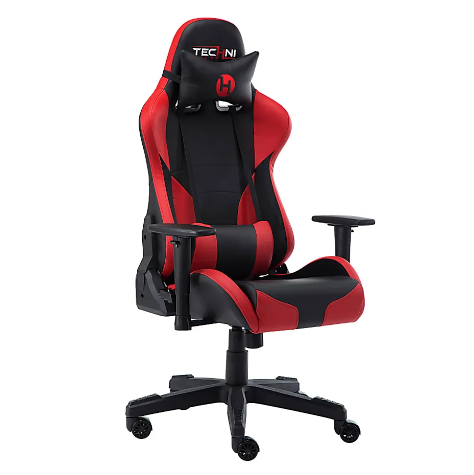 Techni Sport RTA-TS90-RED Ergonomic Faux Leather Computer Gaming Chair