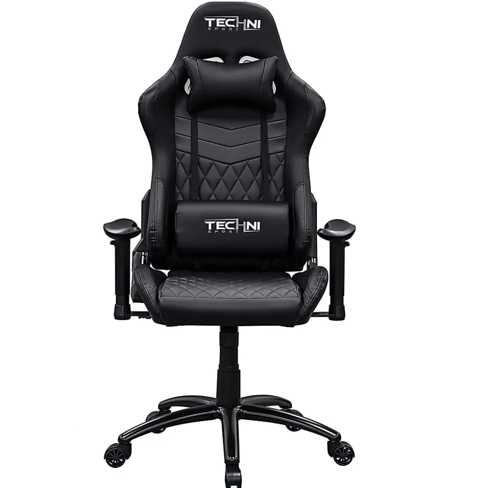 Techni Sport TS51-BK Ergonomic Faux Leather Computer Gaming Chair