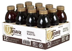 Tejava Original Unsweetened Black Tea Bags, 16.9 Oz, Carton Of 12