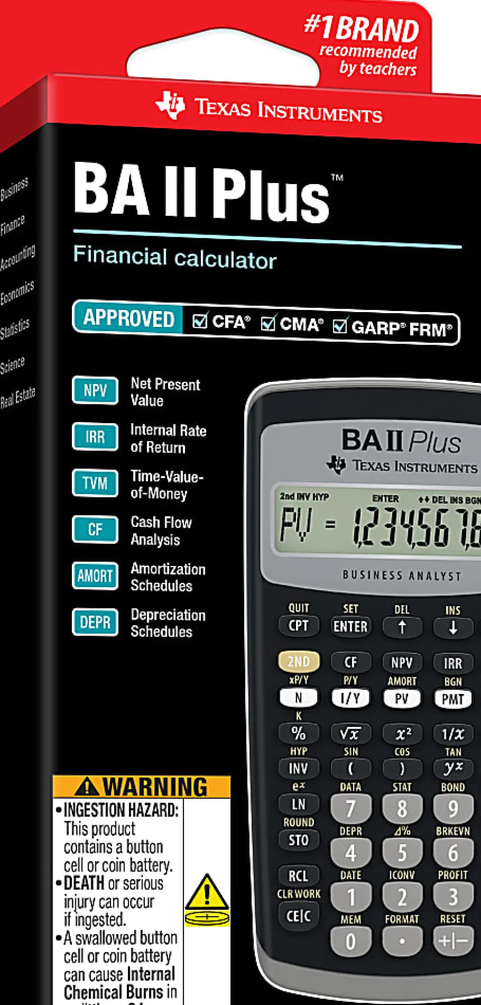 Texas Instruments® BA II Plus Financial Calculator