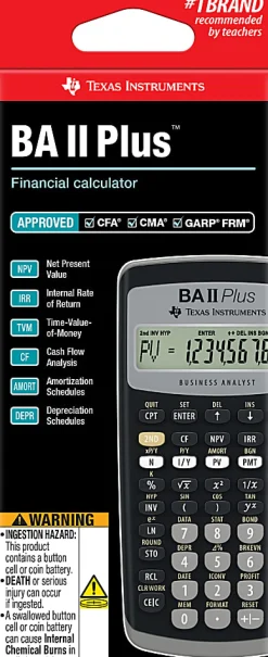 Texas Instruments® BA II Plus Financial Calculator