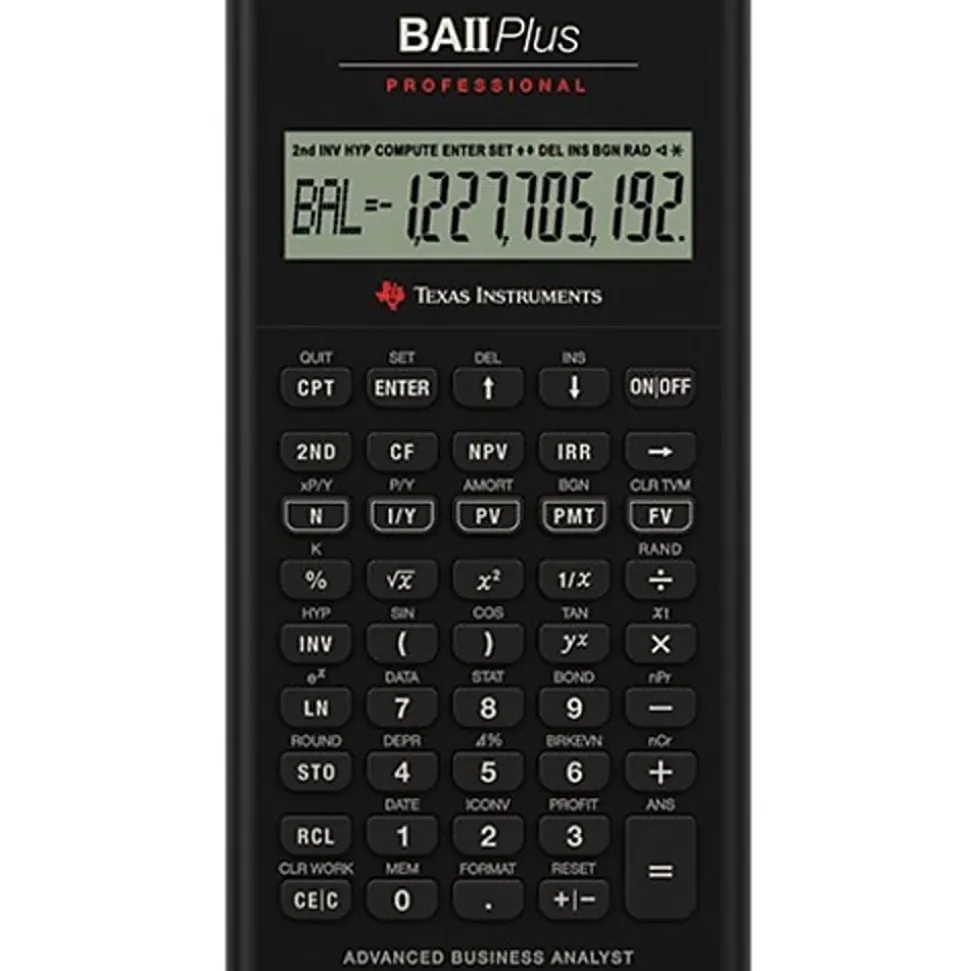 Texas Instruments® BA II Plus Professional Calculator