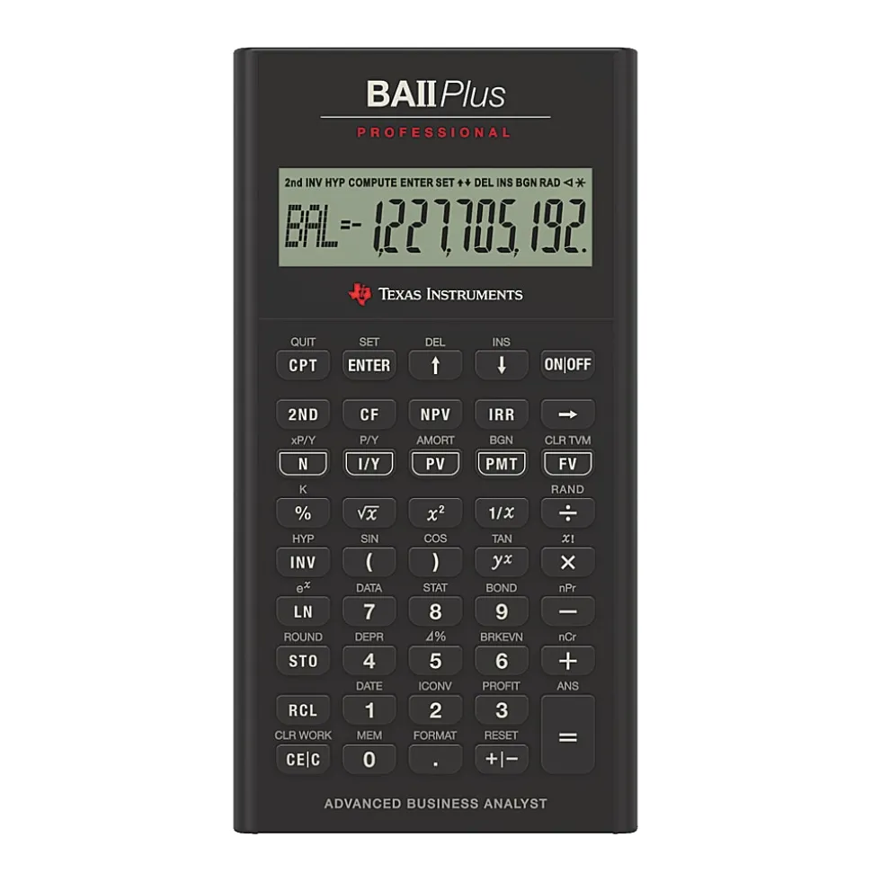 Texas Instruments® BA II Plus Professional Calculator