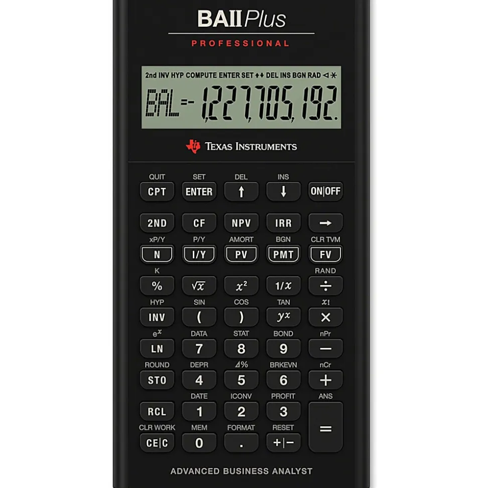 Texas Instruments® BA II Plus Professional Calculator