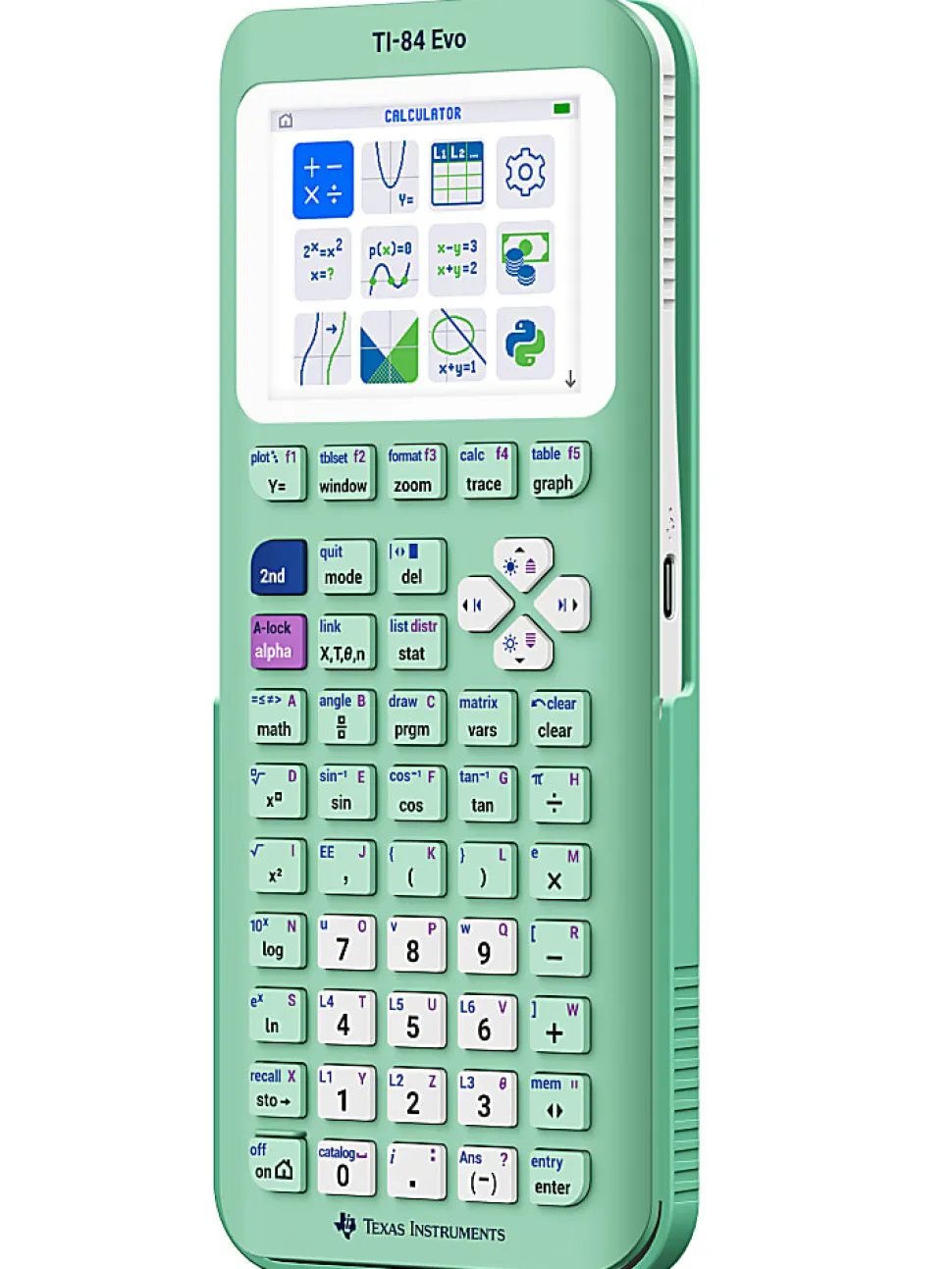 Texas Instruments TI-84 Evo Graphing Calculator, Mint, Total Qty 1