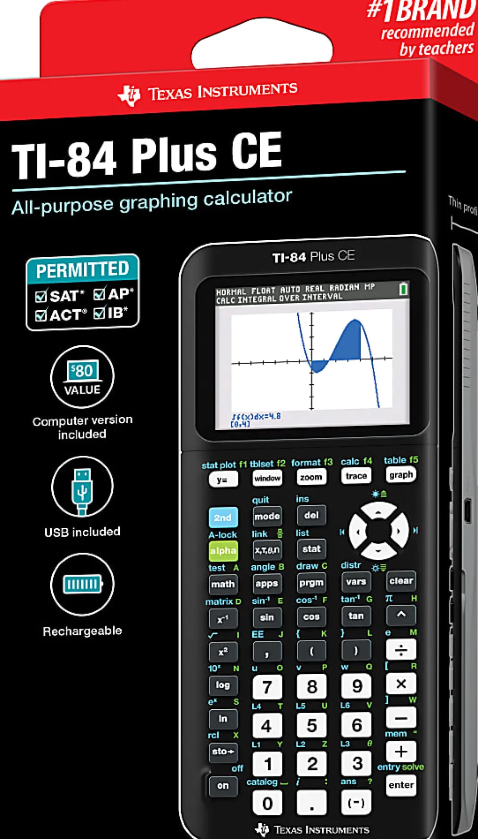 Texas Instruments® TI-84 Plus CE Graphing Calculator