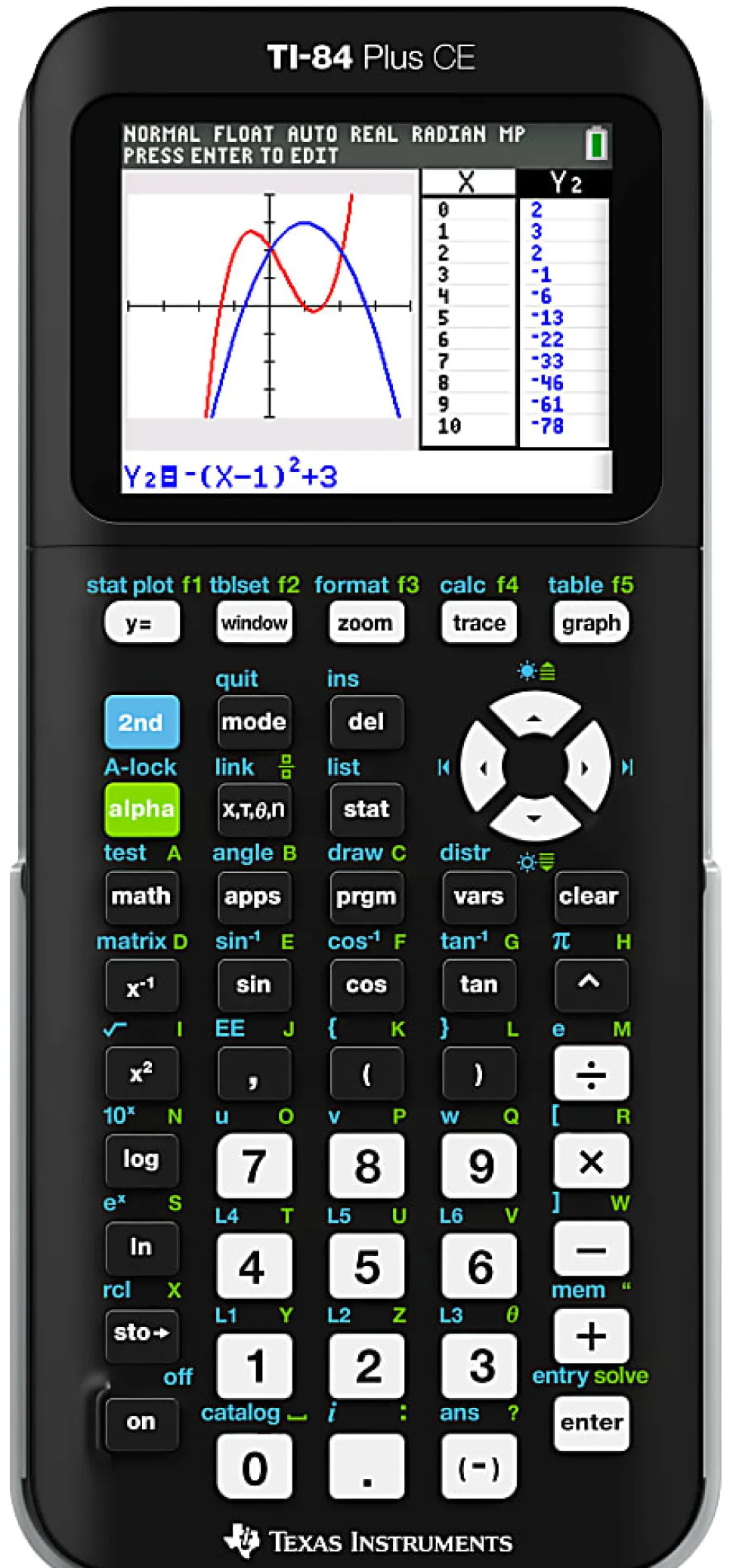 Texas Instruments® TI-84 Plus CE Graphing Calculator
