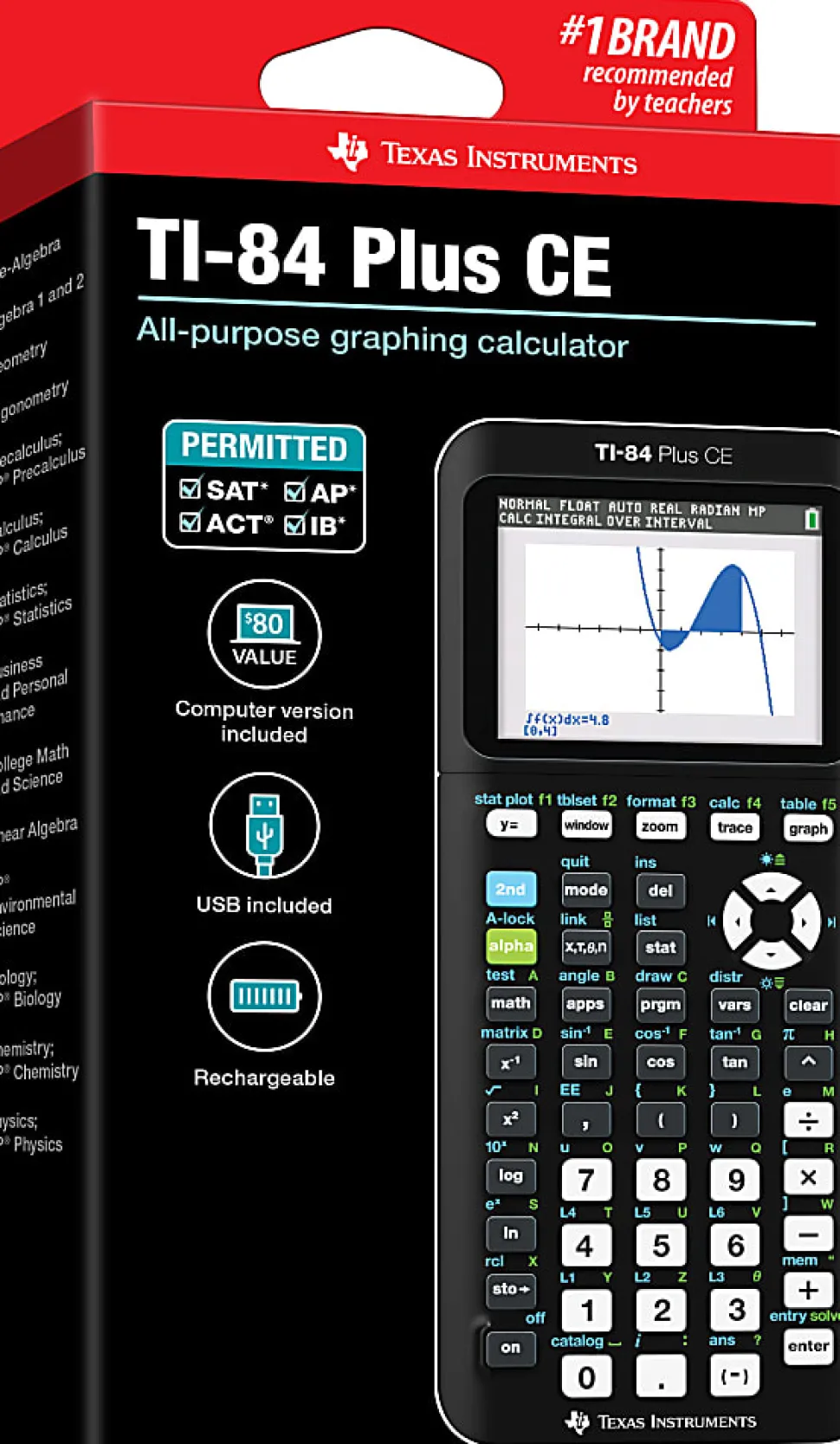 Texas Instruments® TI-84 Plus CE Graphing Calculator