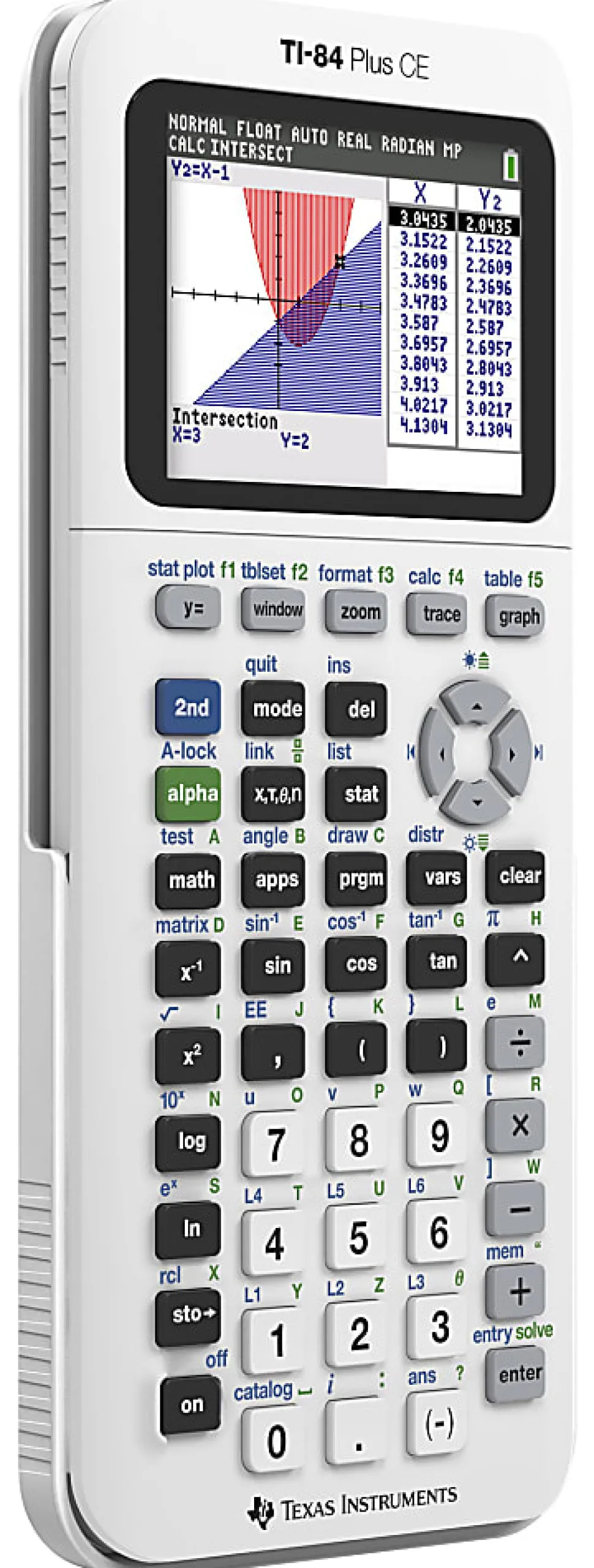 Texas Instruments TI-84 Plus CE Handheld Graphing Calculator, White