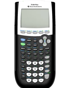 Texas Instruments® TI-84 Plus Graphing Calculator, Black/Silver/White