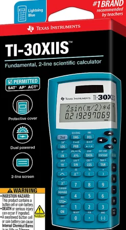 Texas Instruments® TI-30X IIS Solar Scientific Calculator, Blue