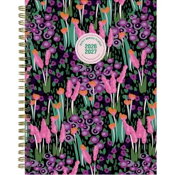 2026-2027, TF Publishing  Buds & Blooms Medium Weekly Monthly Planner, 8" x 6.5", July 2026 to June 2027