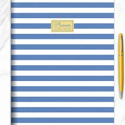 2026-2027, TF Publishing  Linen Lines Large Monthly Planner, 11