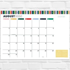 2026-2027, TF Publishing  Long Weekend Medium Desk Pad Monthly Blotter Calendar, 17" x 12", July 2026 to June 2027